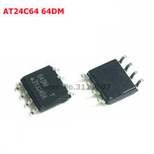 10 шт./лот AT24C64 AT24C64D-SSHM-T 64DM 64DMY SMD SOP8 памяти 2024 - купить недорого