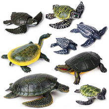 17 Kidns Simulation Sea Turtle Figure Collectible Toys Sea Life Animal Action Figures Kids Animal Sandtable Scene Toys 2024 - buy cheap