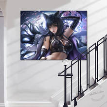 LOL Game Poster Ahri Wall Picture for Living Room Decor League of Legends Sexy Bikini Anime Girl Canvas Painting Birthday Gifts 2024 - buy cheap