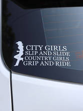ZTTZDY 17CM*8.2CM City Girls Slip And Slide Country Grip And Ride Funny Car Bumper Car Sticker Decal ZJ2-0109 2024 - buy cheap