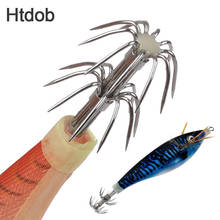 Hot Shrimp Bait Squid Jig 10cm 10g Artificial Wood Shrimps Lure Fishing Squid Hook Cuttlefish Lure Octopus Bait Ice Fishing Bait 2024 - buy cheap