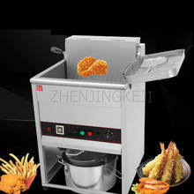 Fritadeira elétrica comercial vertical automático termostato multifuncional único cilindro alta capacidade fritar frigideira frango frito picador 2024 - compre barato