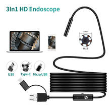 Dearsee 7mm Type-c Android USB Endoscope Camera  PC Android Phone Endoscope Pipe Type C Endoscope Inspection Mini Camera 2024 - buy cheap