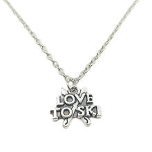 I Love To Ski Simple Charm Creative Chain Necklace Women Pendants Fashion Jewelry Accessory ,Friend Gifts 2024 - buy cheap