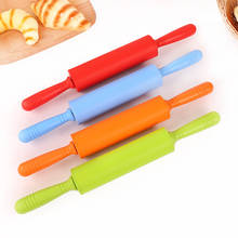 Non-Stick Bakeware Silicone Cooking Tools Fondant Cake Dough Roller Rolling pin Cookies Biscuit Embossing Pastry Tools 2024 - buy cheap