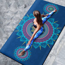 183cm*130cm*10mm Large width Pattern TPE Yoga Mat Non-slip Slimming Fitness Gymnastics Mat Pilates Carpet cushion 2024 - buy cheap