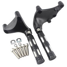 Motocicleta Pé Resto Footpeg Passageiro Traseiro Kit de Montagem Suporte de Metal Ferro 883 1200XL Apto Para Harley Sportster XL 1200 48 72 14-19 2024 - compre barato