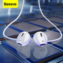 Baseus Wired Earphone In Ear Headset With Mic Stereo Bass Sound 3.5mm Jack Earphone Earbuds Earpiece For iPhone Samsung Xiaomi 2024 - buy cheap