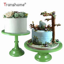 Transhome Cake Stand 25-30cm Metal Green Dessert Table Cake Tray Wedding Birthday Party Drcor Macaron Cupcake Rack Wedding Stand 2024 - buy cheap