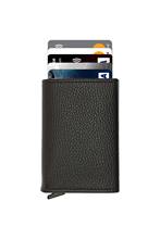 Wallet Genuine Leather Luxury High Quality Credit Card Holder Protected Automatic Pop up Mechanism Money Purse Men Black 2024 - buy cheap