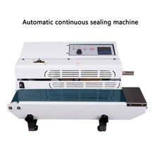 Sealing machine FR-600  automatic continuous sealing machine food plastic aluminum foil tea printing sealing artifact 2024 - buy cheap