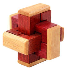 Puzle de madera 3D Simple, puzle de juego, Kongming cerradura, cubo intelectual clásico único, juguete educativo, Kits de construcción de modelos 2024 - compra barato