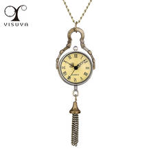 Mini Bronze Transparent Ball Pendant Quartz Pocket Watch Vintage Necklace Watch Men Women Kids Antique Accessory Pocket Clock 2024 - buy cheap