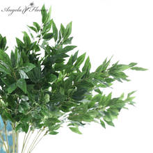 96cm longo artificial flor de seda verde plantas ramo folha graden decoração para casa acessórios florais casamento arranjo flor 2024 - compre barato
