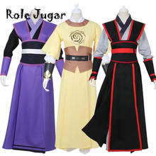 Traje de fantasia de lan wangji, traje masculino de cosplay do dao mo to shi wuxian, vestido de hanfu antigo de halloween para mulheres 2024 - compre barato