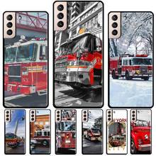 Case de caminhão com motor fire, capa escudo protetora para samsung galaxy s10 s9 s8 note 10 plus s10e note 20 s21 ultra s20 fe 2024 - compre barato