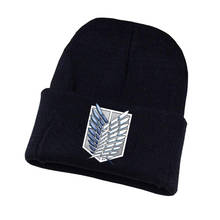 anime Attack on Titan Knitted hat Cosplay hat Unisex Print Adult Casual Cotton hat teenagers winter Knitted Cap 2024 - buy cheap