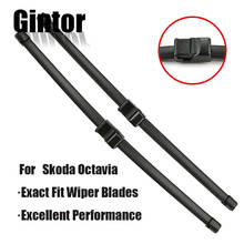 Gintor For Skoda Octavia MK1 MK2 MK3 A5 A7 Fit Push Button/Side Pin/J Hook Arms Model Year From 2000 To 2019 Auto Wiper Blades 2024 - buy cheap