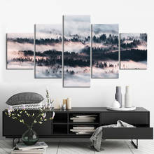 Art Poster Forest HD Prints Mountain Modular Canvas Painting 5 Piece Scenery Home Decoration For Living Room Framework 2024 - buy cheap