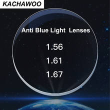 Kachawoo lentes de bloqueio de luz azul, lentes de resina 1.56 1.61 1.67 óculos ópticos para miopia, computador fino 2024 - compre barato