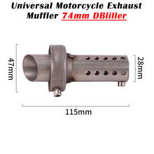 14mm Universal Motorcycle Exhaust Pipe Escape Catalyst Muffler Silencer Insert DB Killer Eliminate Noise For Yoshimura 2024 - buy cheap