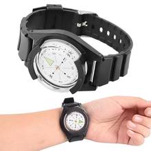 Outdoor Portable Survival Travel Camping Hiking Watch Wrist Compass Bracelet 2024 - buy cheap