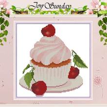 Strawberry Ice Cream cpattern counted 11CT 14CT Cross Stitch Set DIY wholesale Cross-stitch Kit Embroidery Needlework Home Decor 2024 - buy cheap