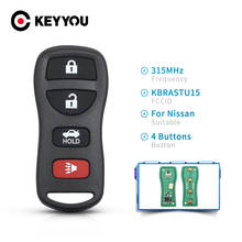 KEYYOU KBRASTU15 315Mhz 4 Button Remote Key For Infiniti For Nissan Frontier Murano Armada Pathfinder Versa Altima Maxima Xterra 2024 - buy cheap