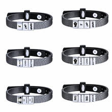 New 2020 Matter Bracelet I CAN'T BREATHE Black Stainless Steel Adjustable Wristband Black Lives Men Women Bangles BLM Bracelets 2024 - buy cheap