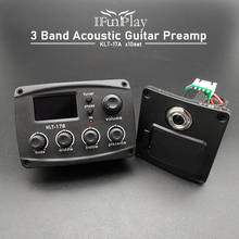 10set Guitar Preamp KLT-17A 3 Band EQ Equalizer Pickup Guitarra Preamp Piezo Pickup with LCD Tuner Guitar Parts & Accessories 2024 - buy cheap