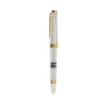 Transparent Gold Piston Metal Fountain Pen Refillable Paint Brush Ink Pen Soft Head Calligraphy Draw Painting Art Supplies 2024 - buy cheap