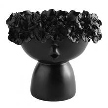 Maceta de flores con diseño de forma humana abstracta, jarrón de mesa práctico y duradero de resina, decoración para el hogar y la Oficina 2024 - compra barato