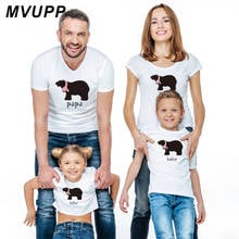 papa mama baby bear matching outfits christmas mother daughter father son clothes mom dad baby girl boy family look t shirt mama 2024 - buy cheap