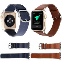 Leather Loop Bracelet Strap For Apple Watch Band Series 5/3/2/1 Sport Wristband 42mm 38mm Watchband  For iwatch 4 Band 44mm 40mm 2024 - buy cheap