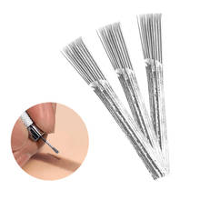 Disposable Microblading 20Pcs Manual Semi Permanent Makeup Eyebrow Lips Fog Pen Use R40 Round Needles Like Broom 2024 - buy cheap