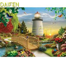 Full Square Diamond embroidery Lighthouse bridge Full Round Diamond painting Cross stitch Flower duck DIY 3D Diamond mosaic bird 2024 - buy cheap