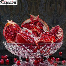 Pintura descartável completa com diamantes "frutas romã" imagem diy de strass 5d bordado de diamante decoração de ponto cruz a27046 2024 - compre barato