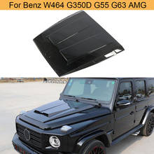 Крышка капота автомобиля для Mercedes-Benz G Class W464 G350D G500 G55 G63 AMG G Wagon 2019 углеродное волокно 2024 - купить недорого