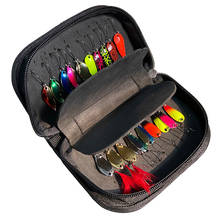 20PCS Fishing Sequins Baits Set Box Artificial Bait Metal Spoon Lure Treble Hooks Spinner Carp Fishing Bag Tackle 2024 - buy cheap