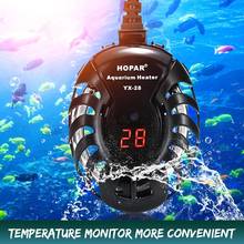 Aquecedor para aquário, tartaruga, submersível, termostato, medidor de temperatura digital led 25-100w 2024 - compre barato