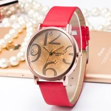 Female Watches Womens Watches Ladies Watches WOMAGE Fashion Casual Quartz Wristwatch Red Leather Band montre femme dames horloge 2024 - buy cheap