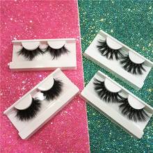 Mink Eyelashes 100% Cruelty free 25mm 3D Mink Lashes Full Strip Lashes Soft False Eyelashes with Rose Gold Paper Box 2024 - buy cheap