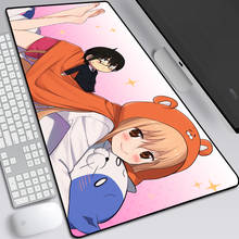 Himouto-alfombrilla grande de ratón umaru-chan, alfombrilla de ratón con borde de bloqueo para ordenador, teclado, ratón, 30x80cm 2024 - compra barato