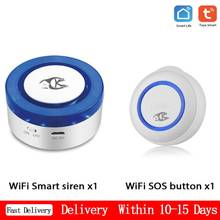 1/4PCS Tuya Smart Wireless SOS Button Wifi Emergency Button One-key Alarm Call For Help Button Waterproof Elderly Alarm Sensor 2024 - buy cheap