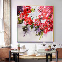 Oil Painting By 100% Handpainted Abstract Flower Canvas Painting Wall Art Pictures For Living Room Home Decor Gift Frameless 2024 - buy cheap