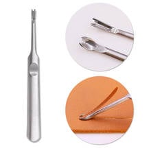 DIY Hand Leathercraft Stainless Steel U V Shaped Leather Stitching Groover Skiving Edge Beveler Leather Craft Tools Kit 2024 - buy cheap