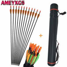 12pcs Kids Archery Arrows 29" Youth Fiberglass Hunting Arrows With Arrow Tube For Childrens Target Practice Shooting Accessories 2024 - buy cheap