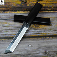 Cuchillo de acero de Damasco japonés VG10, 58-60hrc, tratamiento térmico al vacío, afilado, Serie de cuchillos de caza para acampada (nivel de colección) 2024 - compra barato