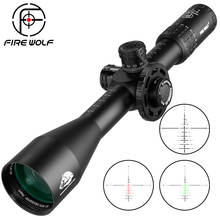 Fogo lobo 5-25x50 ffp tático grande volante torres rifle óptico scope vermelho verde caça riflescope vidro retículo sniper vista 2024 - compre barato