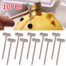 10pcs Mini Wooden Hammer Ball Crab Mallets Pounder Replacement Wood Mallets Hitting Hammer Cake Mallet Kids Educational Toy 2024 - buy cheap